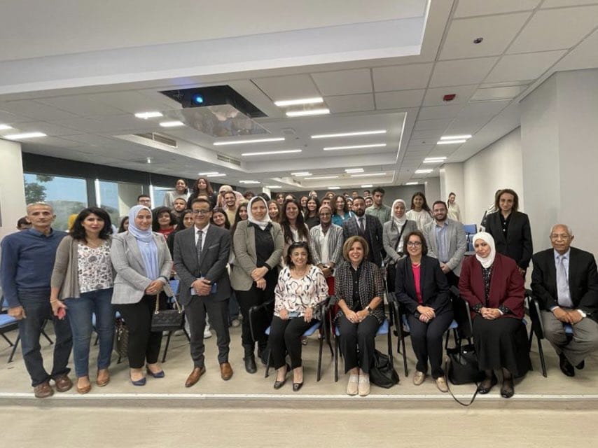  The President of the National Committee for Human Rights (NCHR) meets the students of New Giza University 